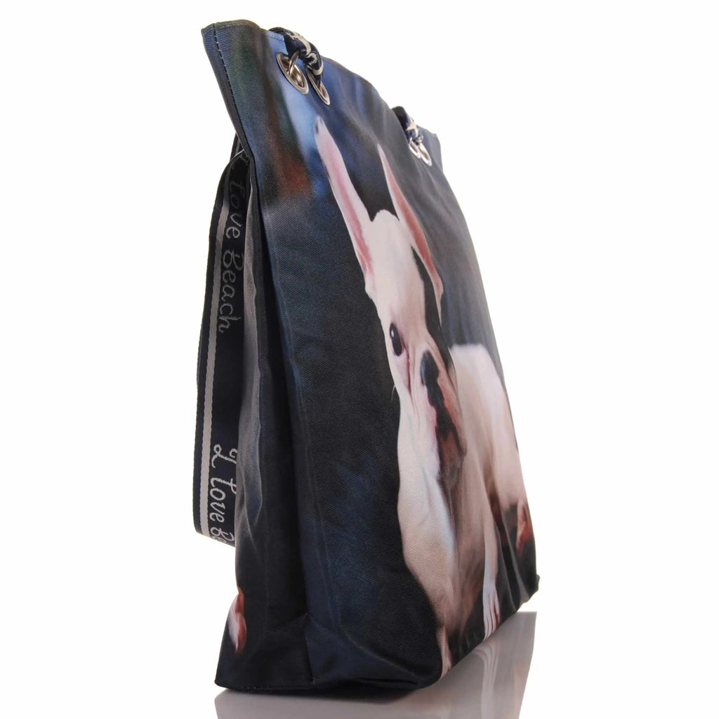 Strandtasche mit Französischer Bulldogge Hundemotiv –  2