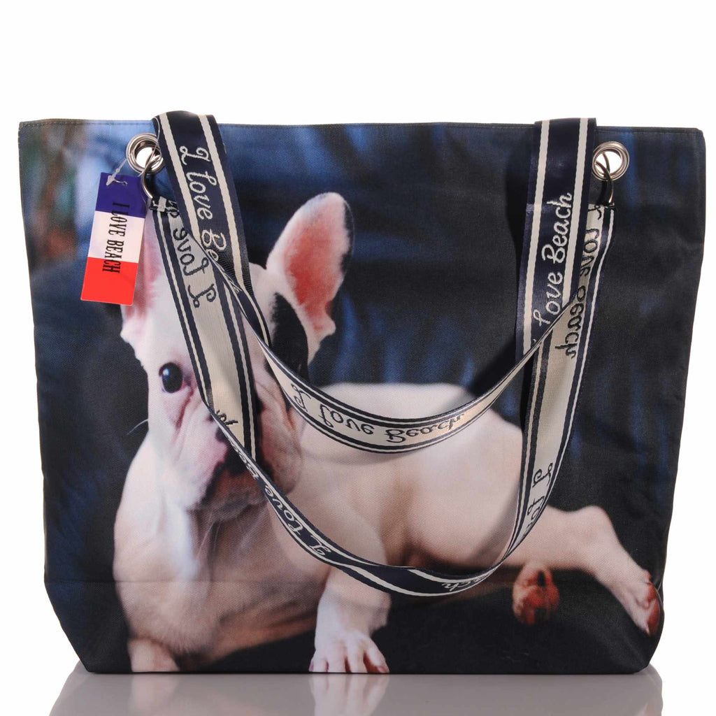 Strandtasche mit Französischer Bulldogge Hundemotiv –  3