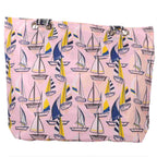 Strandtasche mit Segelbooten im maritimen Design –  5