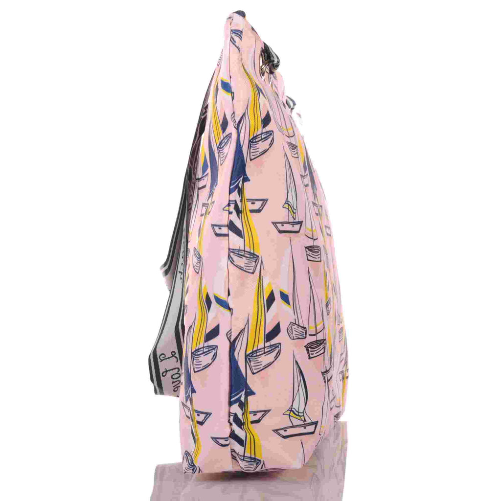 Strandtasche mit Segelbooten im maritimen Design –  2