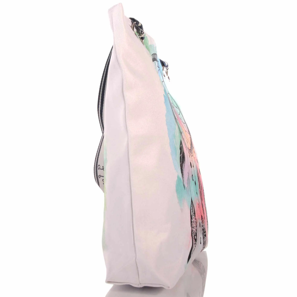 Strandtasche mit Traumfänger im bunten Boho Design –  2