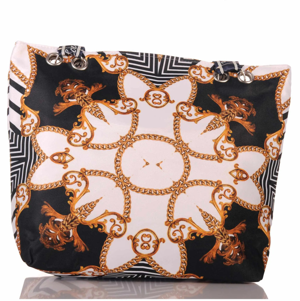 Strandtasche mit Kettenmuster im eleganten Designer Look –  1