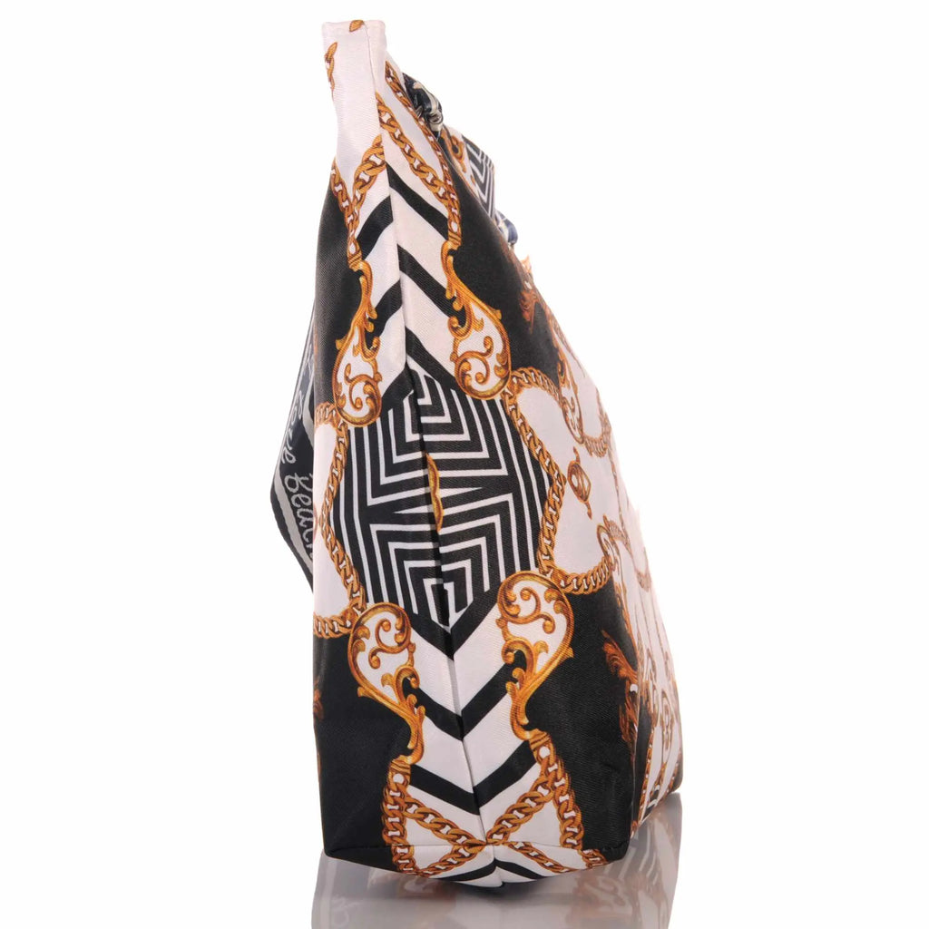Strandtasche mit Kettenmuster im eleganten Designer Look –  2