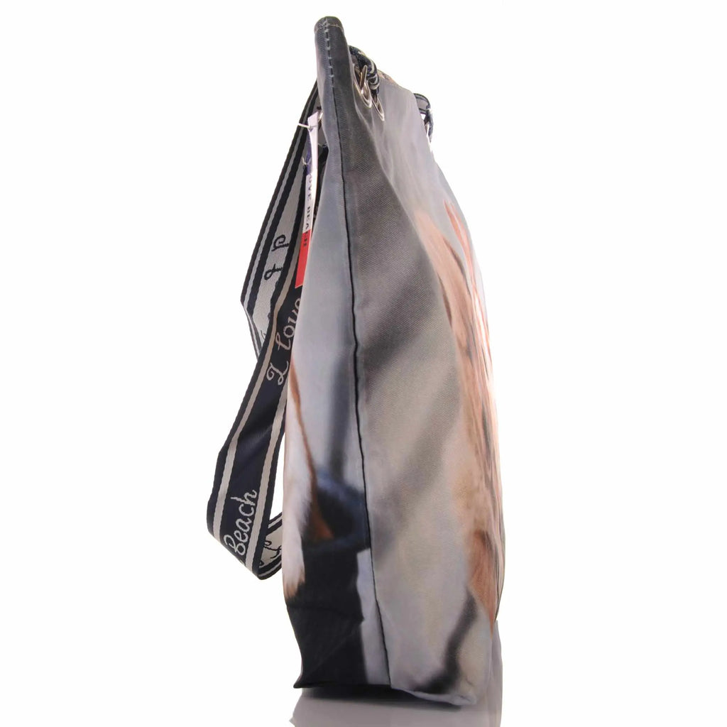 Strandtasche mit Hund und Kaninchen Motiv –  2