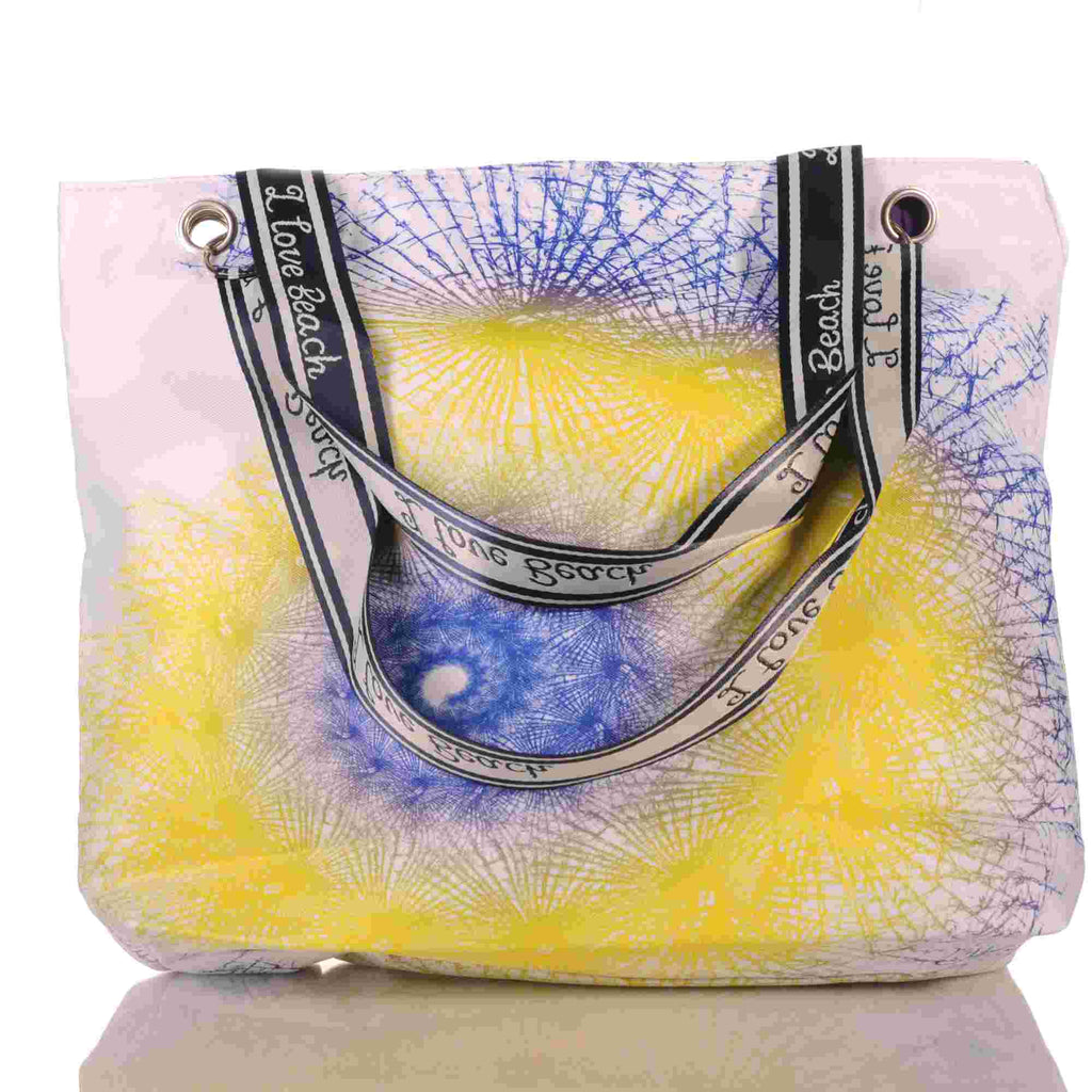 Strandtasche mit abstraktem Mandala Aquarell Design –  3