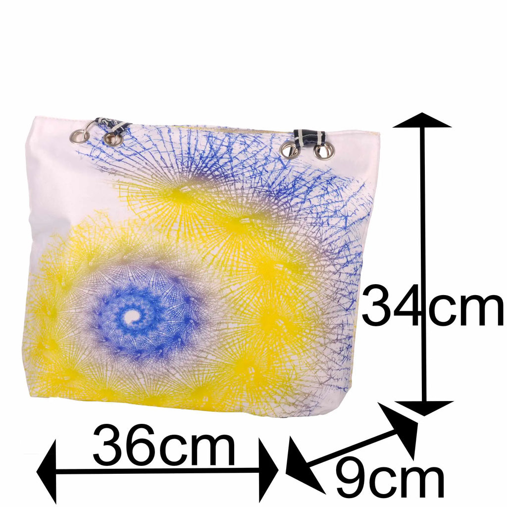 Strandtasche mit abstraktem Mandala Aquarell Design –  4