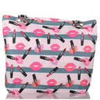Strandtasche mit Lippenstift & Kussmund Fashion Design –  1
