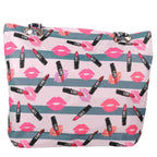 Strandtasche mit Lippenstift & Kussmund Fashion Design –  5