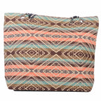 Boho Strandtasche Ethno Azteken Muster mit Reißverschluss –  5
