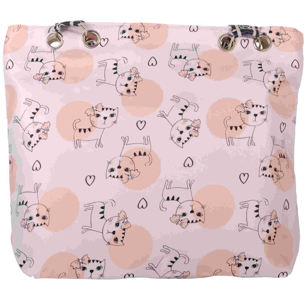 Strandtasche Katzenmotiv mit Reißverschluss –  5