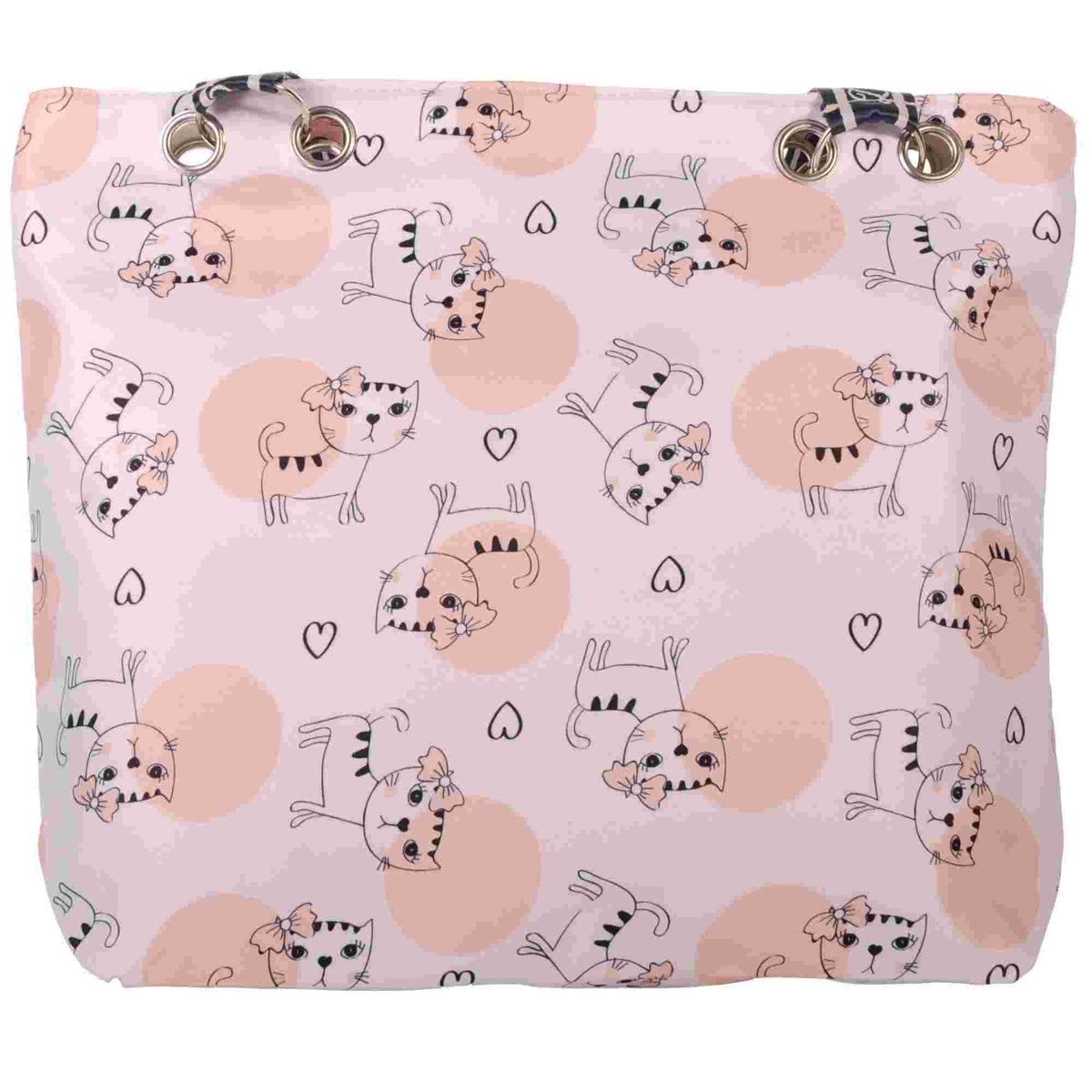 Strandtasche Katzenmotiv mit Reißverschluss –  5