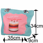 Strandtasche Cupcake Kuchen Dessert mit Reißverschluss –  4