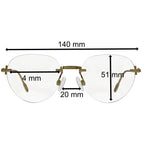 Randlose Blaulichtfilter Brille – Bildschirmbrille für PC & Büro –  7