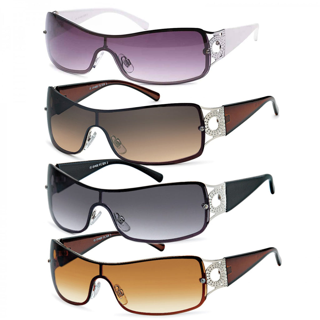 Damen Monoscheiben Sonnenbrille